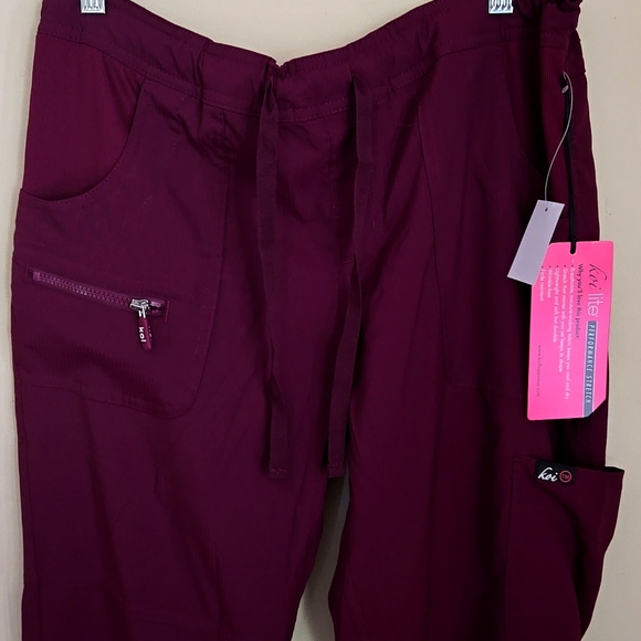 Koi Lite Performance Stretch Slim Leg "Peace" Scrub Pants - Picture 2 of 6